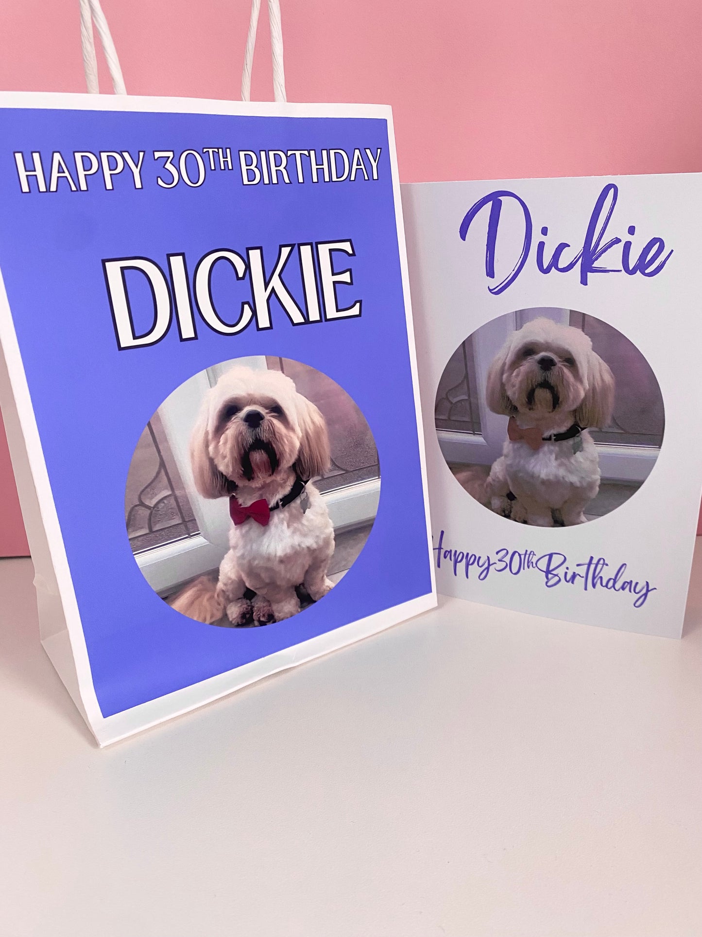 CUSTOM GIFT BAG AND MATCHING CARD SET!