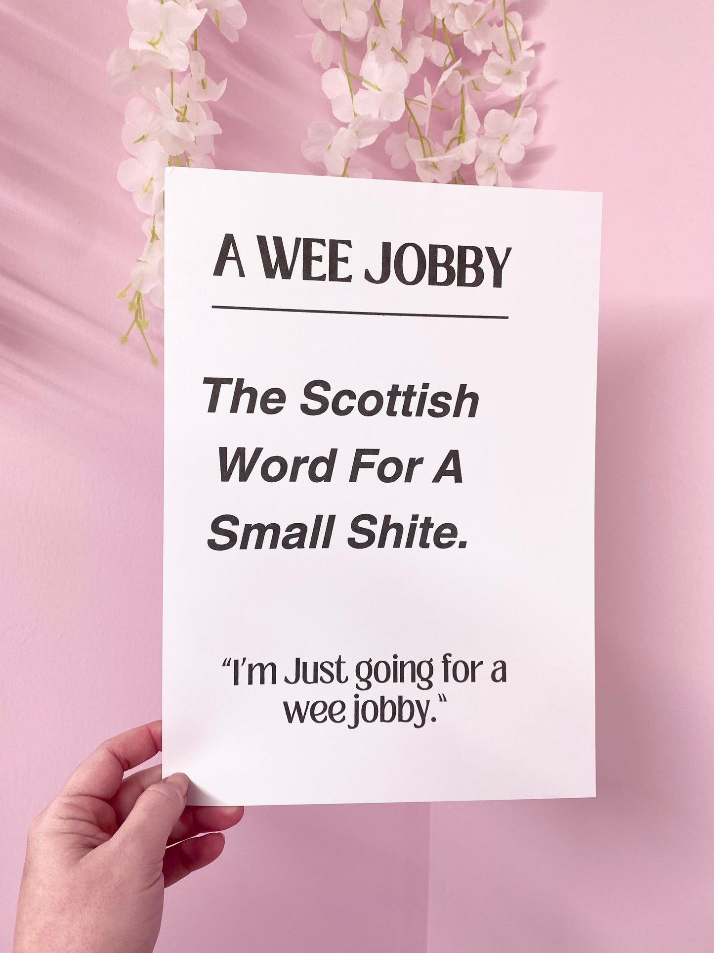 SCOTTISH SLANG -A WEE JOBBY!