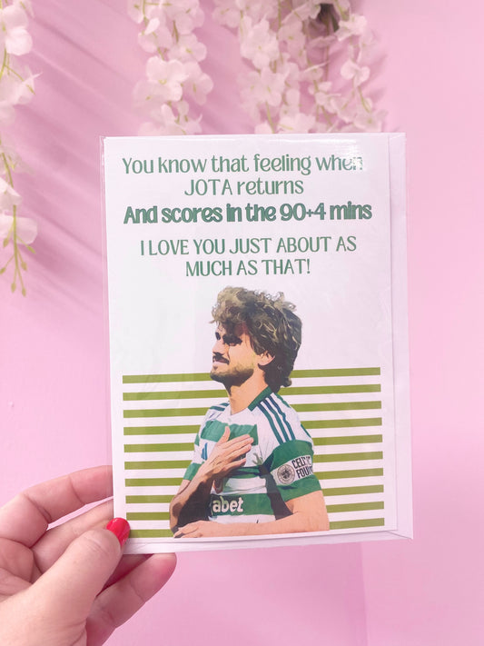 VALENTINES CARD - JOTA SCORES!