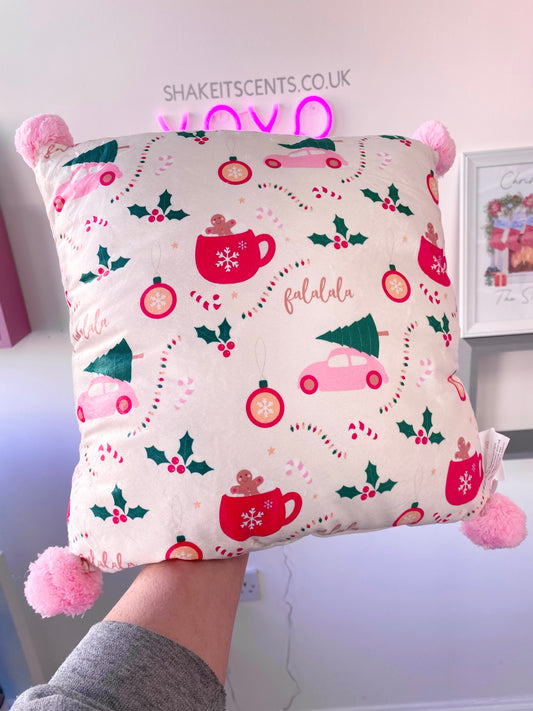 Sugar Plum Fun Square Cushion!