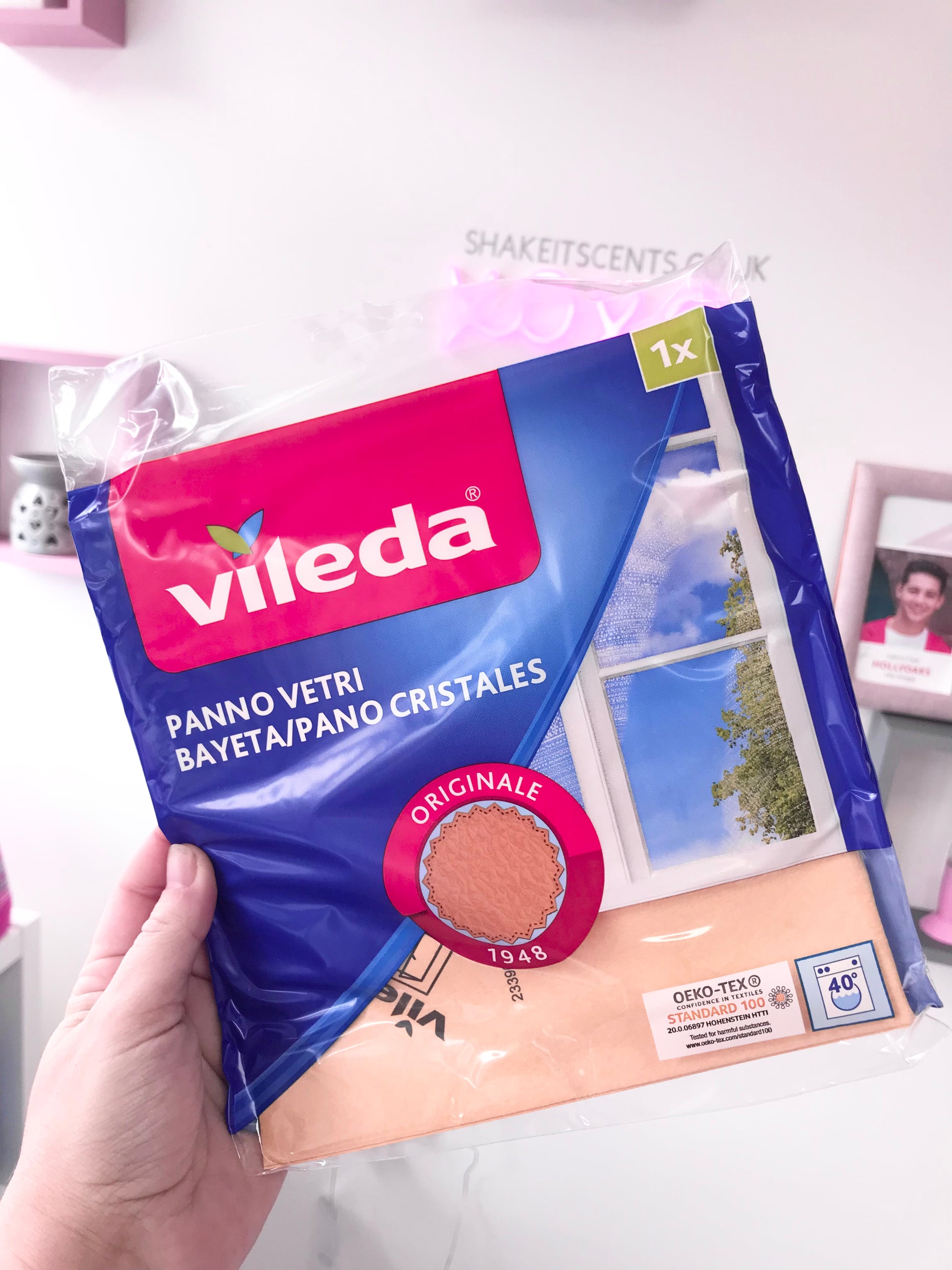 VILEDA Glass Cloth – Shake It Scents